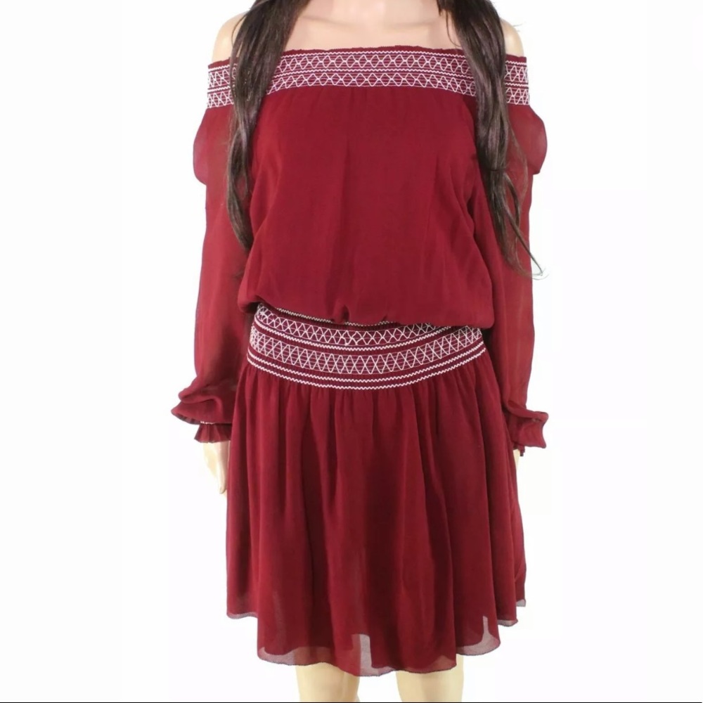 Tory Burch Off Shoulder Tunic Dress - Picture 2 of 3